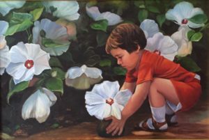 Boy with Flowers